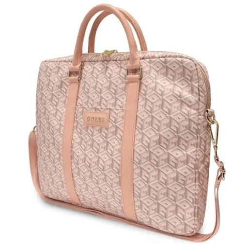 GUESS Лаптоп bag 16 inches GCube Stripes GUCB15HGCFSEP pink - Image 3