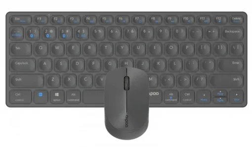 RAPOO Keyboard set 9600M multimode grey