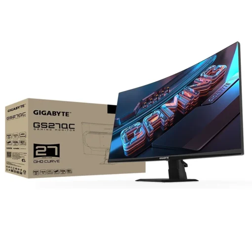 Gigabyte Monitor 27 inches GS27QC WQHD 165Hz 1500R 1MS 2xHDMI DP - Image 2