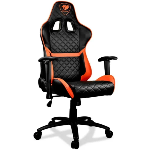 Геймърски стол COUGAR Armor ONE Gaming Chair, Diamond Check Pattern Design, Breathable PVC Leather, Class 4 Gas Lift Cylinder, Full Steel Frame, 2D Adjustable Arm Rest, 180º Reclining, Adjustable Tilting Resistance - Image 2