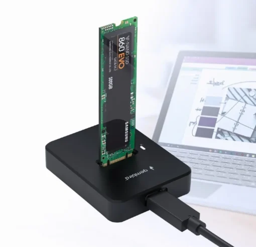 Gembird Docking station cesktop USB-C M.2 SATA NVME - Image 3