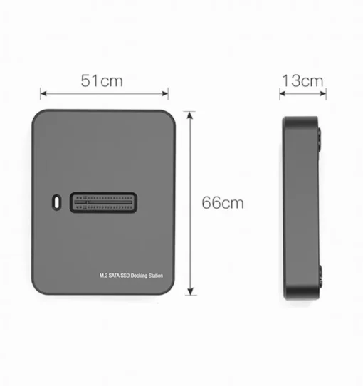 Gembird Docking station cesktop USB-C M.2 SATA NVME - Image 4