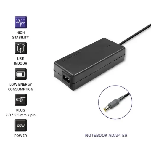 Qoltec захранващ блок dedicated to IBM 20V | 3.52A | 7.9 * 5.5 + pin - Image 3