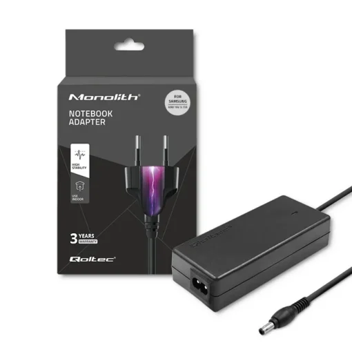 Qoltec захранващ блок dedicated to Samsung 60W | 19V | 3.15A | 5.5 * 3.5 + pin