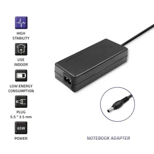 Qoltec захранващ блок dedicated to Samsung 60W | 19V | 3.15A | 5.5 * 3.5 + pin - Image 3