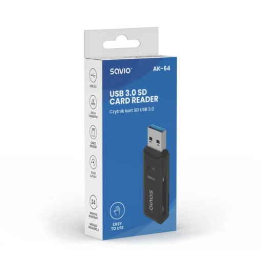 Savio SD card reader AK-64 - Image 4