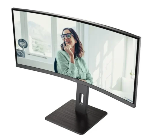 AOC Monitor CU34P3CV 34 inches 100Hz Curved VA HDMI DP USB-C - Image 2