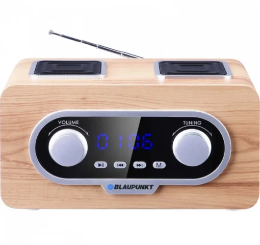 Blaupunkt Portable radio FM PLL SD/USB/AUX with battery and clock