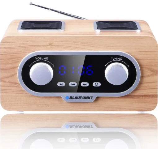 Blaupunkt Portable radio FM PLL SD/USB/AUX with battery and clock - Image 2