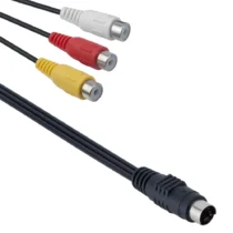 кабели Кабел S-Video 7-Pin - 3RCA female DeTech - 18249