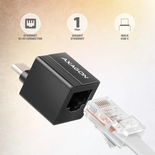 AXAGON ADE-MINIC USB-A 3.2 Gen 1 MINI LAN adapter 1Gbi - Image 2