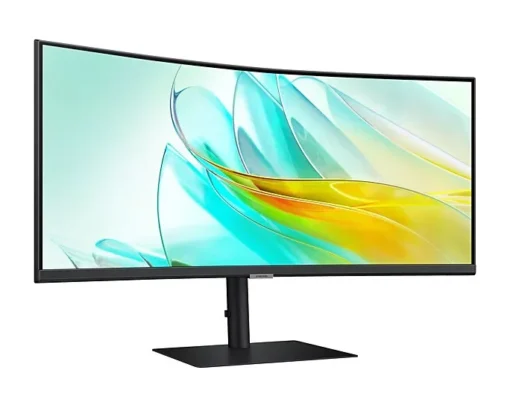 Samsung Monitor 34 inches ViewFinity S65UA VA 3440x1440 UWQHD 21:9 1xHDMI 1xDP 1xUSB-C(90W) 3xUSB 3.0 LAN (RJ45) 5ms 100Hz HAS+PIVOT curved speakers 3Y OS (LS34C652UAUXEN) - Image 5