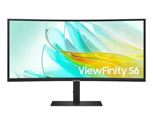 Samsung Monitor 34 inches ViewFinity S65UA VA 3440x1440 UWQHD 21:9 1xHDMI 1xDP 1xUSB-C(90W) 3xUSB 3.0 LAN (RJ45) 5ms 100Hz HAS+PIVOT curved speakers 3Y OS