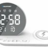 Blaupunkt FM PLL clock radio/ALARM/USB/CR85WH Charge/Wireless charging/Indoor/outdoor temperature/white/CR85WH