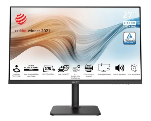 MSI Monitor MODERN MD272XP 27 inches IPS/FHD/100Hz/4ms/Black