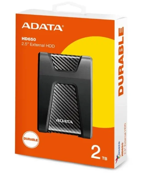 Adata DashDrive Durable HD650 2TB 2.5 USB3.1 Black - Image 3