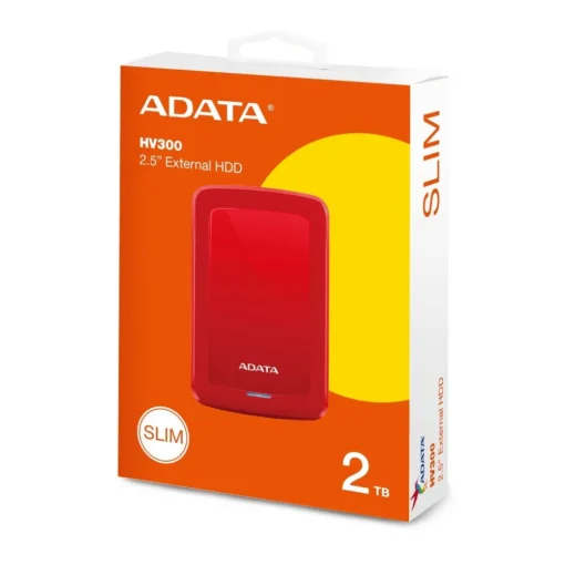 Adata DashDrive HV300 2TB 2.5 USB3.1 Red - Image 3