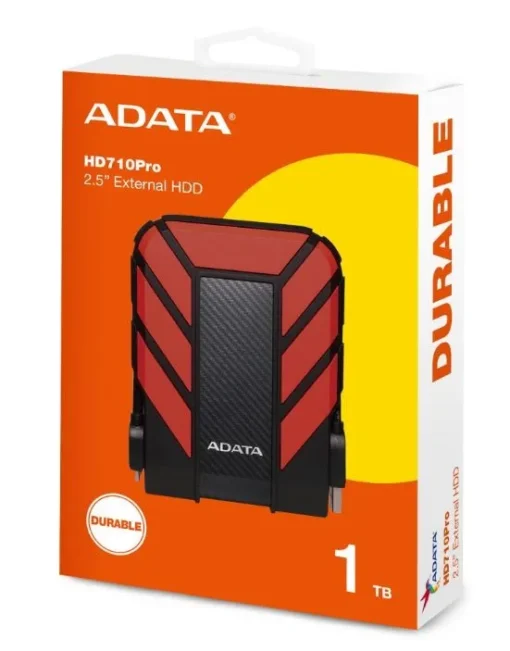 Adata DashDrive Durable HD710 1TB 2.5 USB3.1 Red - Image 4