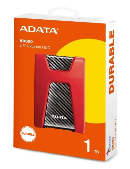 Adata DashDrive Durable HD650 1TB 2.5 USB3.0 Red - Image 3