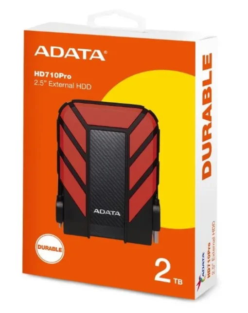 Adata DashDrive Durable HD710 2TB 2.5 USB3.1 Red - Image 4