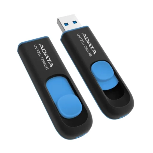 Adata Pendrive UV128 256GB USB3.2 black-blue - Image 3