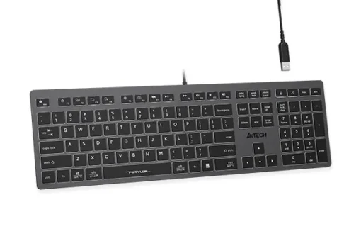 A4 Tech Keyboard FStyler FX60H (White Backlit) - Image 4