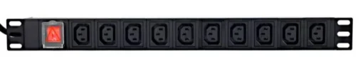 Gembird Rack power strip PDU 10xC13 1U 16A C19 2m