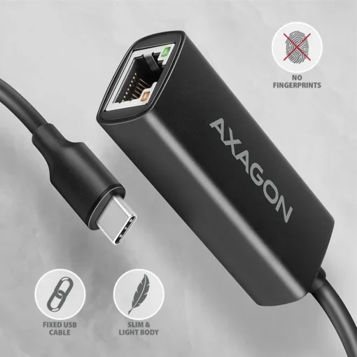 AXAGON ADE-ARC USB-C 3.2 Gen 1 LAN adapter 1Gbit - Image 4