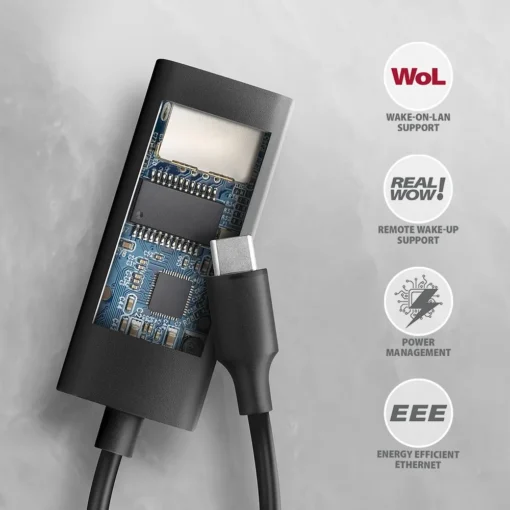 AXAGON ADE-ARC USB-C 3.2 Gen 1 LAN adapter 1Gbit - Image 5