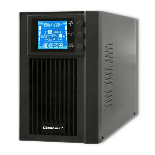 Qoltec UPS On-line Pure Sine Wave 1kVA 800W LCD USB