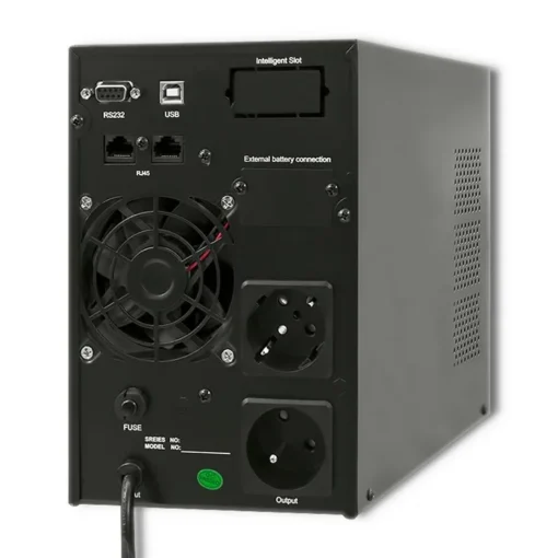 Qoltec UPS On-line Pure Sine Wave 1kVA 800W LCD USB - Image 2