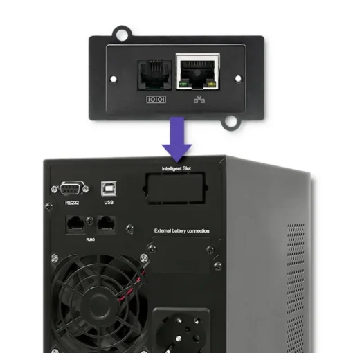 Qoltec UPS On-line Pure Sine Wave 1kVA 800W LCD USB - Image 5