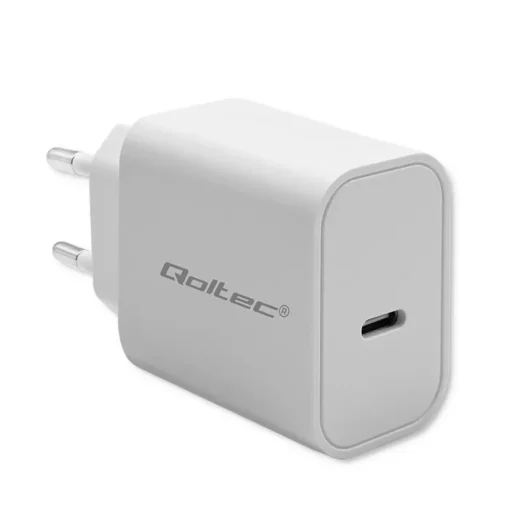 Qoltec Super Quick PD charger USB C, 20W, 5 12V