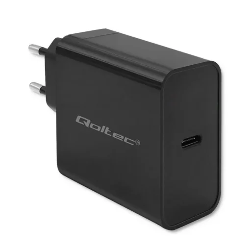 Qoltec Super Quick PD charger 1xUSB C, 65W, 5 20V