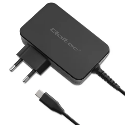 Qoltec GaN POWER PRO charger 1xUSB C, 90W, 5 20V