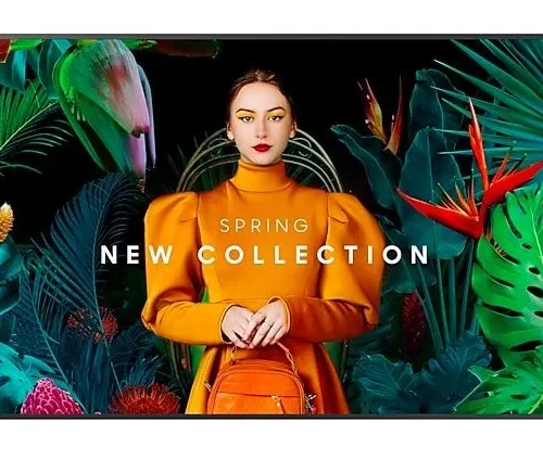 Samsung Professional monitor QB43C 43 inches Glossy 16h/7 350(cd/m2) 3840x2160 (UHD) S10 Player (Tizen 7 VXT Ready) WiFi/BT 3 years On-Site