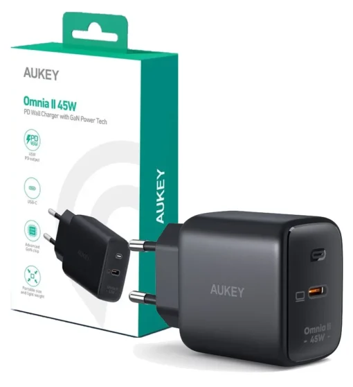 AUKEY AUKEY PA-B2T Black Omnia II GaN Wall Charger 4 - Image 2