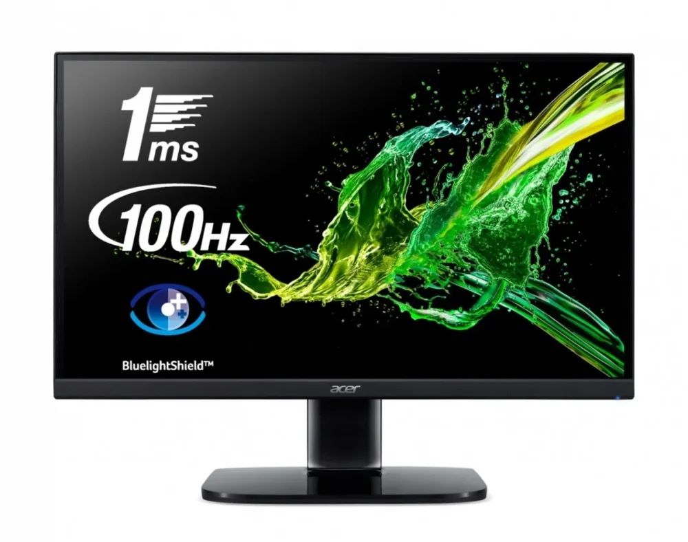 Acer Monitor 24 inches KA242YEbi IPS 100Hz D-SUB HDMI 250nits черен