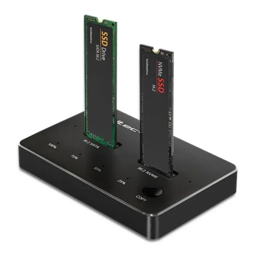 Qoltec M.2 SSD drive docking station NVMe SATAUSB