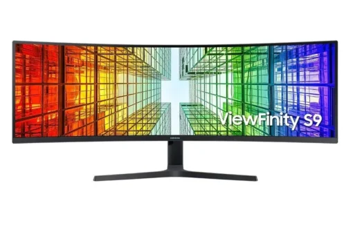 Samsung Monitor 49 inches ViewFinity S9 VA 5120x1440 DQHD 32:9 2xHDMI 1xUSB-C (90W) 1xDP 3xUSB 3.0 LAN (RJ45) 4ms HAS speakers curved