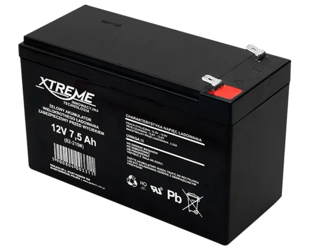 BLOW Gel battery 12V 7.5Ah XTREME