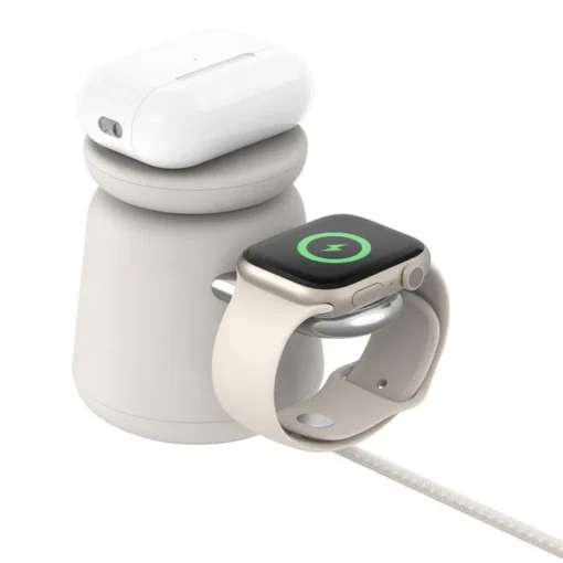 Belkin BoostCharge Pro 2-in-1 MagSafe Sand - Image 3