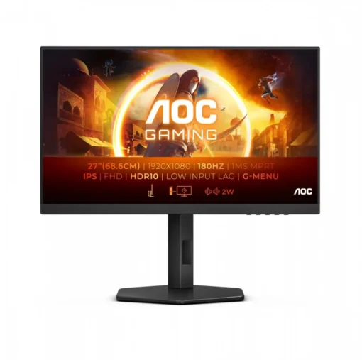 AOC Monitor 27G4X 27 inches IPS 180Hz HDMIx2 DP Pivot Speaker