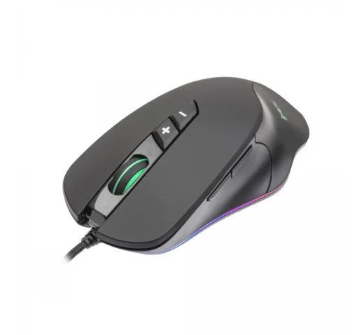 MS Wired gaming mouse Nemesis C340 4000 DPI RGB LED programmable buttons black