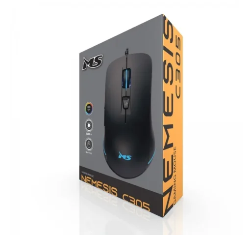 MS Wired gaming mouse Nemesis C305 3200 DPI 6P RGB LED black - Image 2