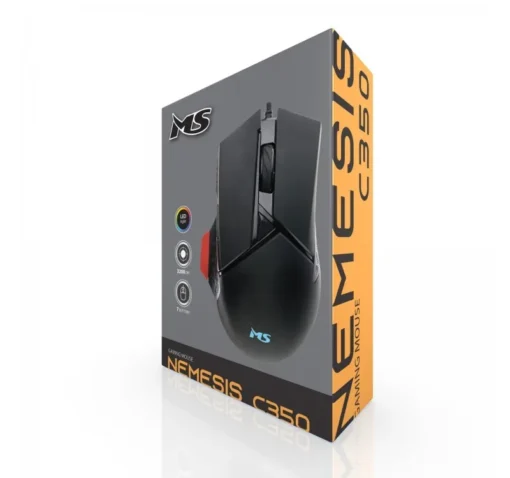 MS Wired gaming mouse Nemesis C350 3200 DPI black - Image 5