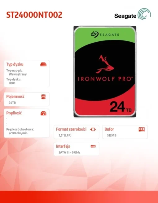 Seagate IronWolf Pro 24TB 3,5 SATA ST24000NT002 - Image 5