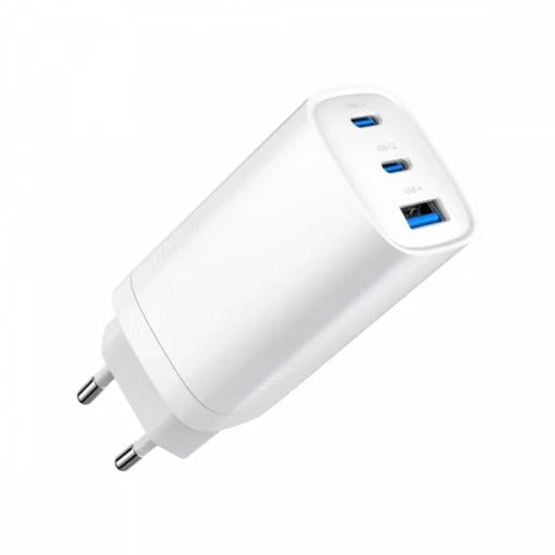 Gembird Power Delivery Charger 1xA 2xC GaN 65W White - Image 5