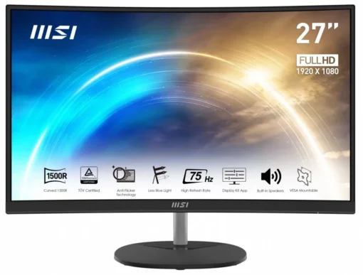 MSI Monitor PRO MP271CA 27 inches FHD/75Hz/1ms/CURVED