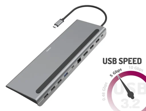 Hama USB C docking station 10 ports - Image 2